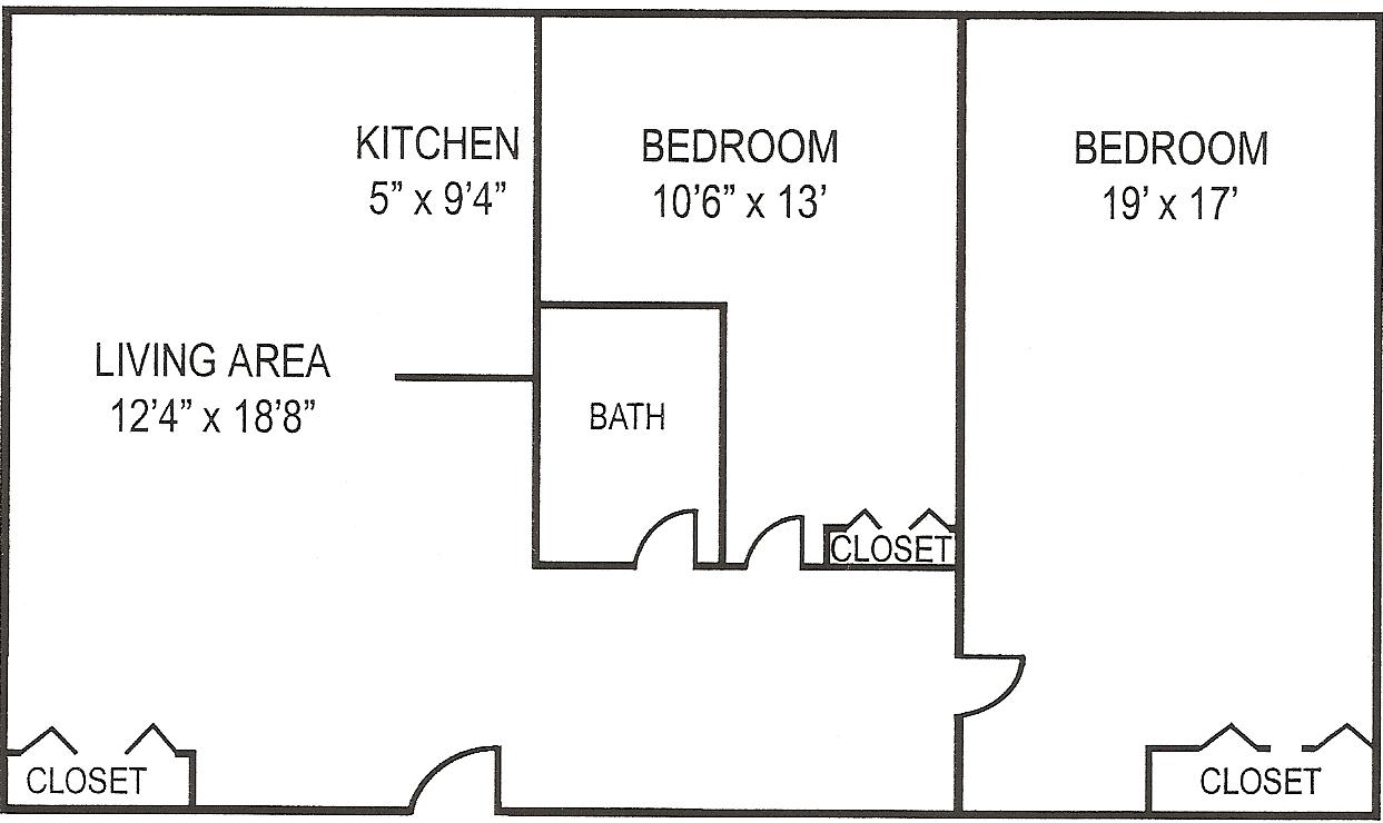 Barcroft 2 BR Floor Plan