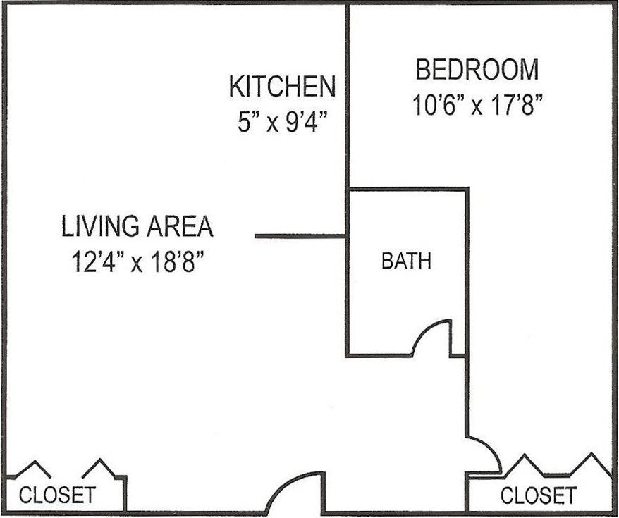 Barcroft 1 BR Floor Plan