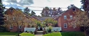 Exterior of townhomes