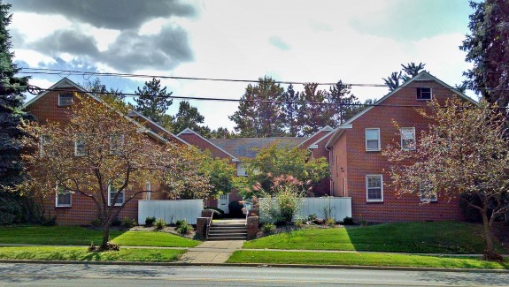 Exterior of townhomes