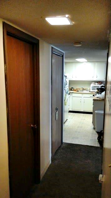 Hallway and kitchen