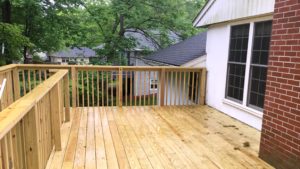 Wood deck