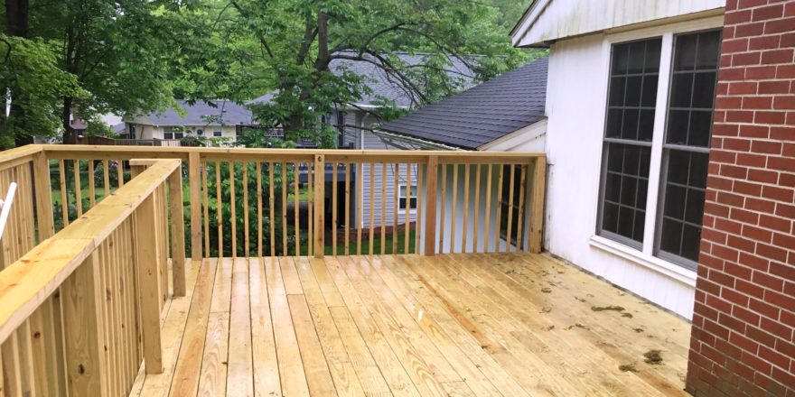 Wood deck