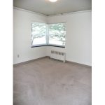 Unfurnished carpeted living room