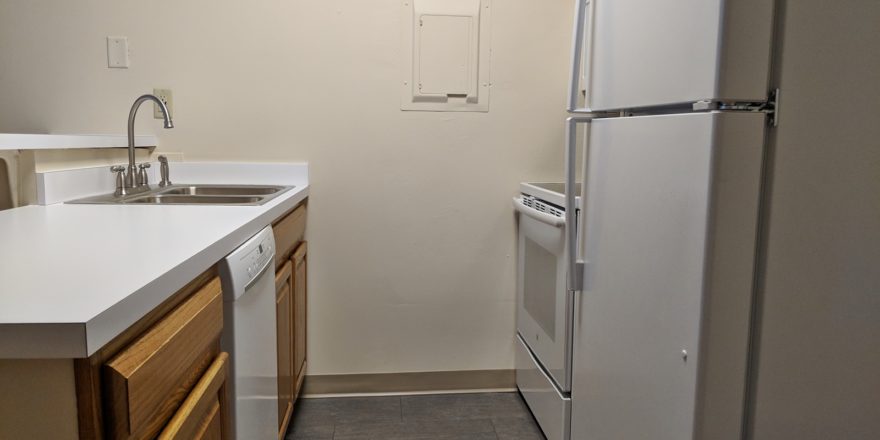 Kitchen with wash basin