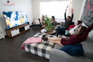 Campus Tower living room
