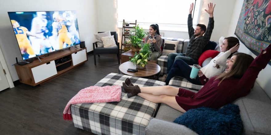 Campus Tower living room