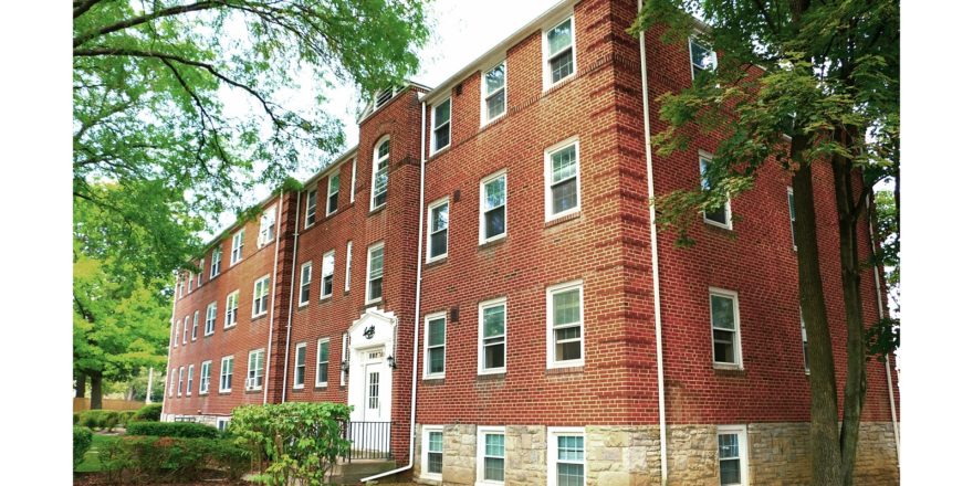 Exterior of Locust Lane Apts