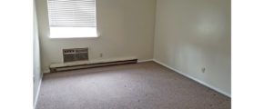 Unfurnished carpeted bedroom