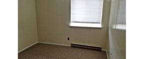 Unfurnished carpeted bedroom