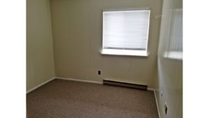 Unfurnished carpeted bedroom