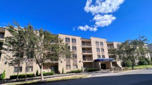 Exterior of apartment building The Legend