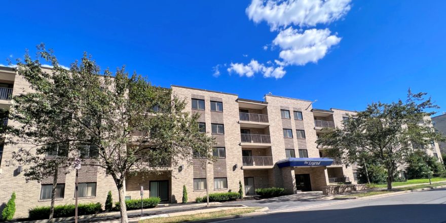 Exterior of apartment building The Legend