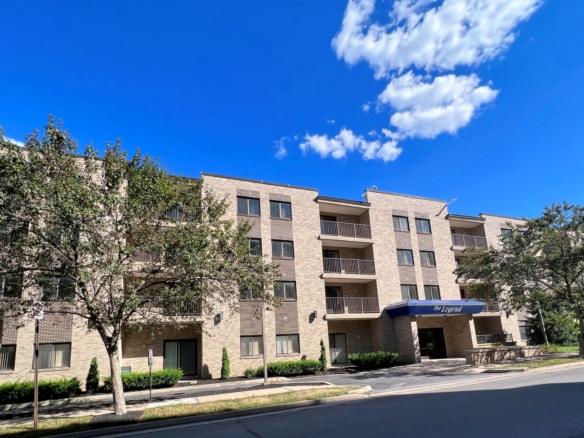 Exterior of apartment building The Legend