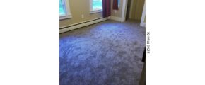 Unfurnished, carpeted bedroom with closet