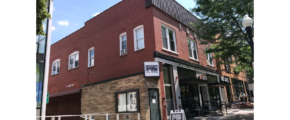 Exterior of apartment building 230 E College Ave