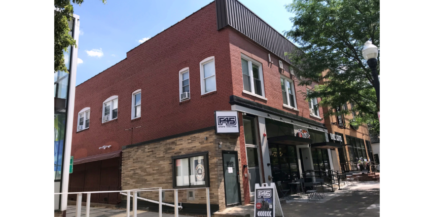 Exterior of apartment building 230 E College Ave