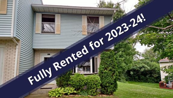 Graphic that says fully rented for 2023 - 2024
