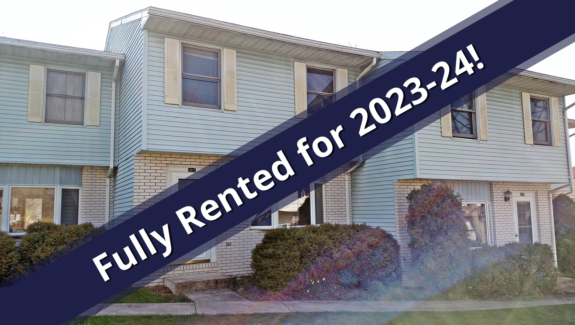 Graphic that says fully rented for 2023 - 2024