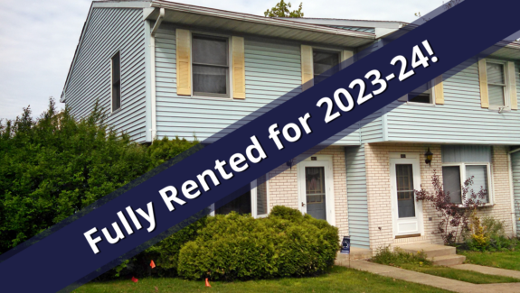 Graphic stating property is fully rented for the 2023-2024 term