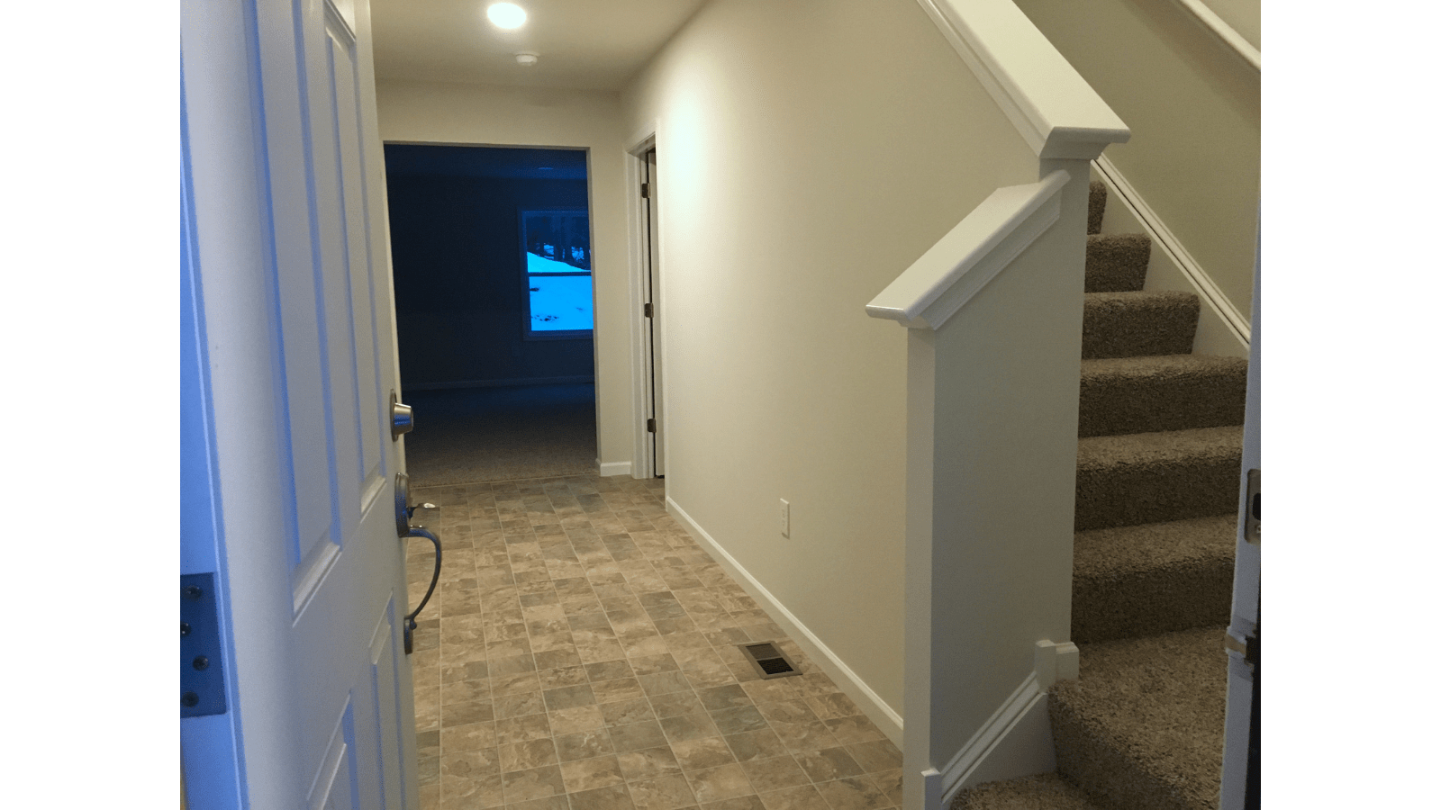 Interior hallway and staircase of a house