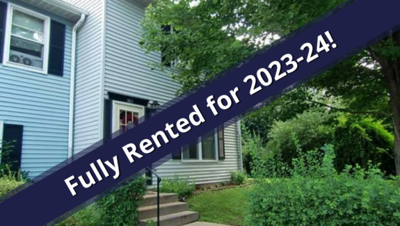 Graphic that says fully rented for 2023 - 2024