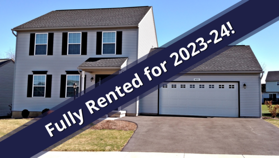 Graphic that says fully rented for 2023 - 2024