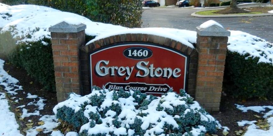 Grey Stone Townhomes Sign