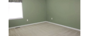 Unfurnished carpeted bedroom