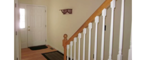 Entryway with stairwell to second floor