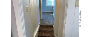 Carpeted stairs