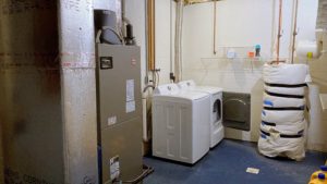 Laundry room with washer and dryer