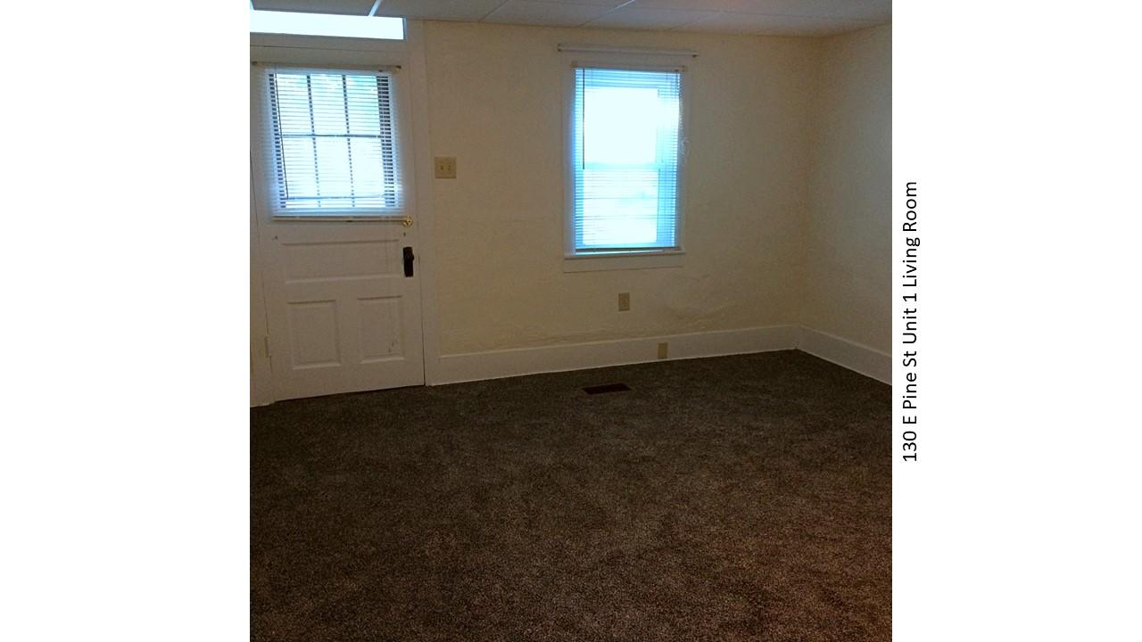 Living room at 130 E. Pine St.