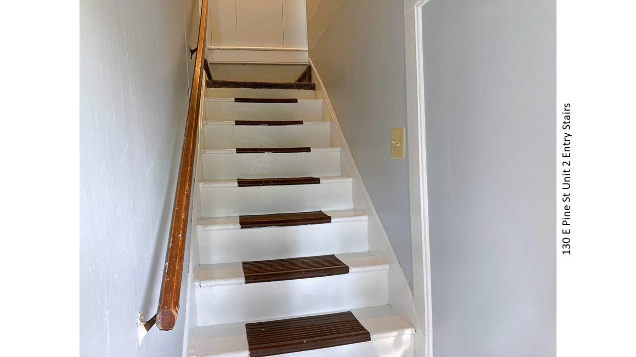 Stairs at 130 E. Pine St. Unit 2