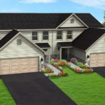 Rendering of exterior of duplex