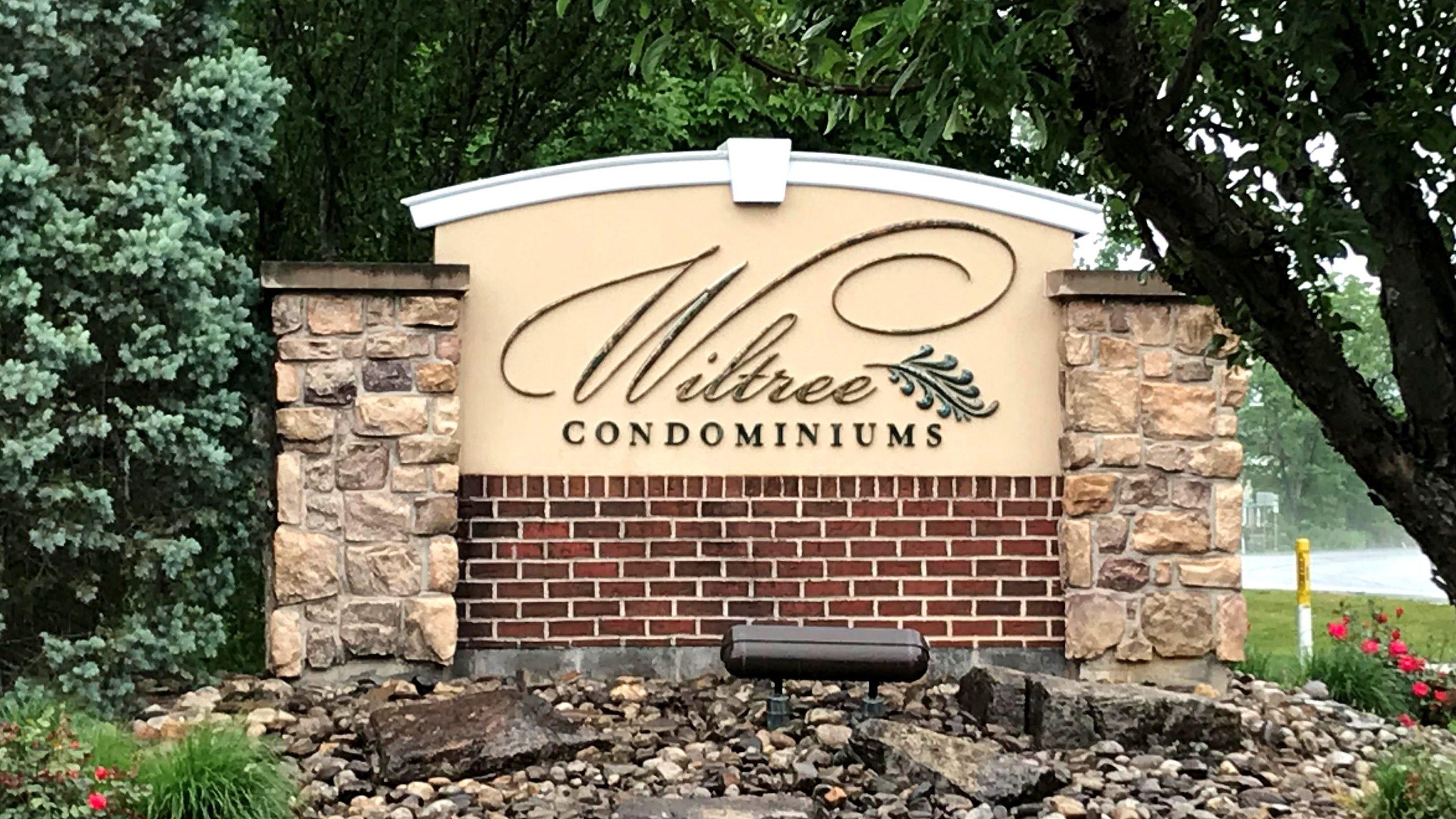 Wiltree Condominiums entrance sign
