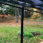 Back yard with patio and pergola
