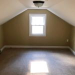 Carpeted attic flex room