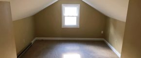 Carpeted attic flex room