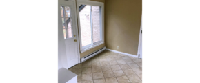 Tiled mudroom