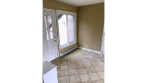 Tiled mudroom