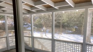 Screened-in patio