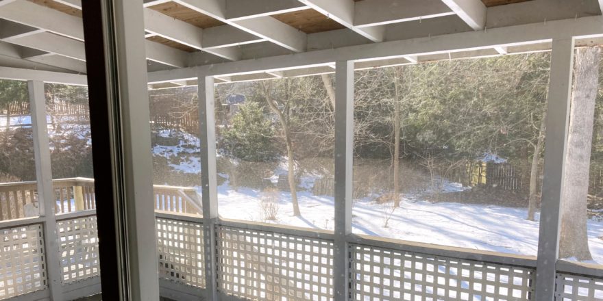 Screened-in patio