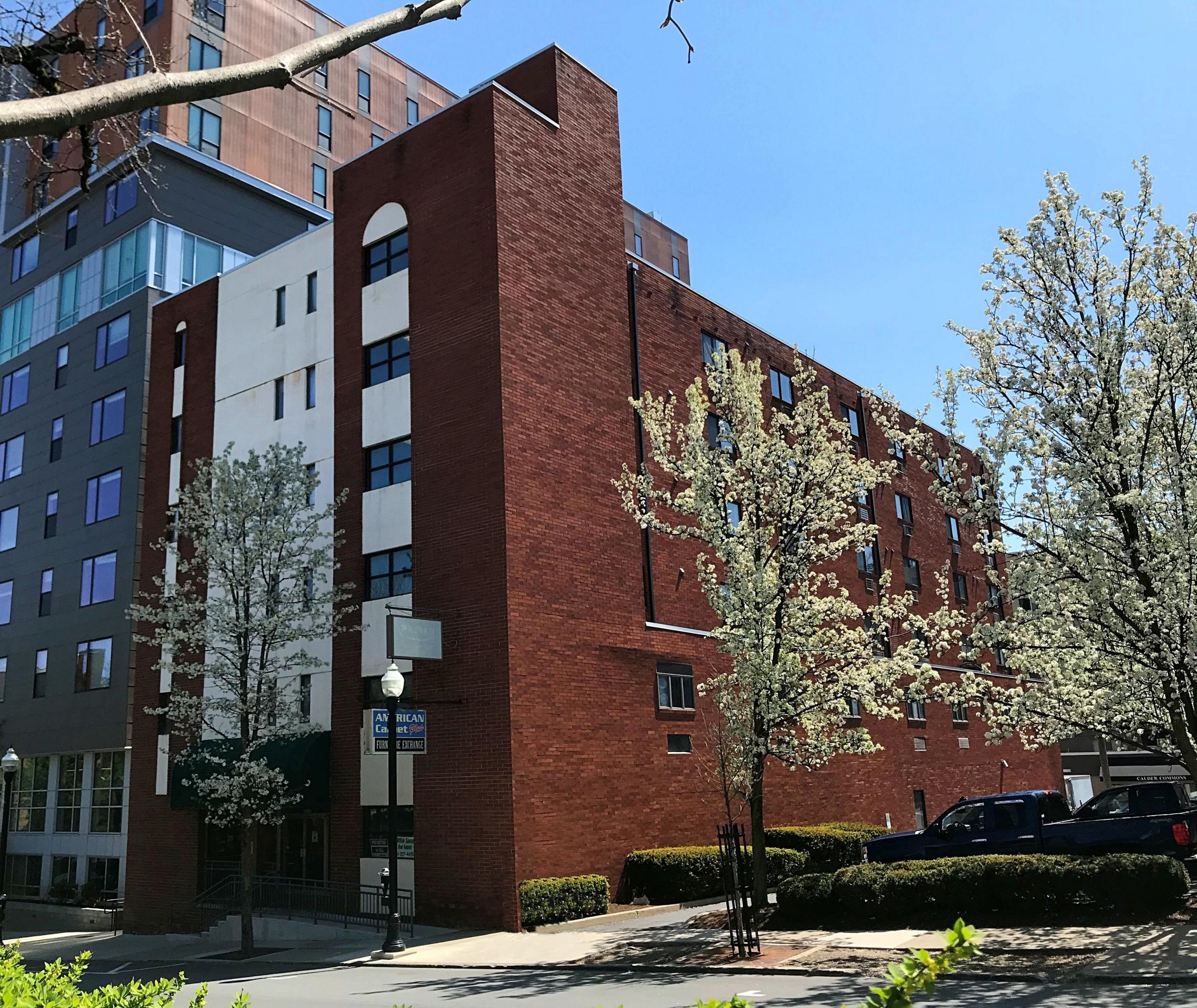 Barcroft building with trees