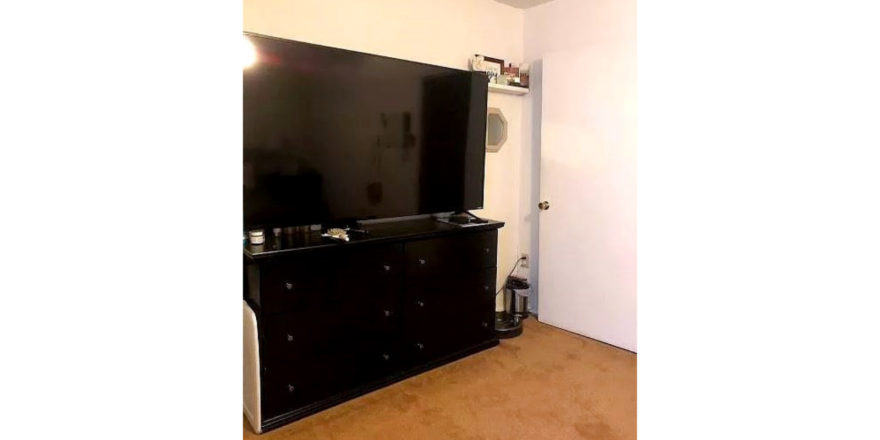 Dresser with large TV