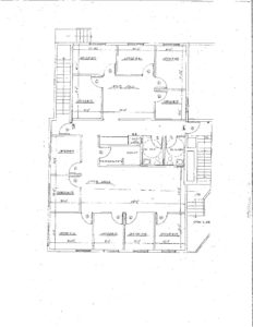 Floor plan for second floor of 1612 N Atherton Street