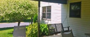 Patio with furniture