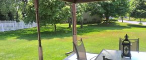 Patio with furniture
