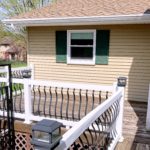 Deck with railing
