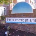 Sign that says "the summit at shiloh"